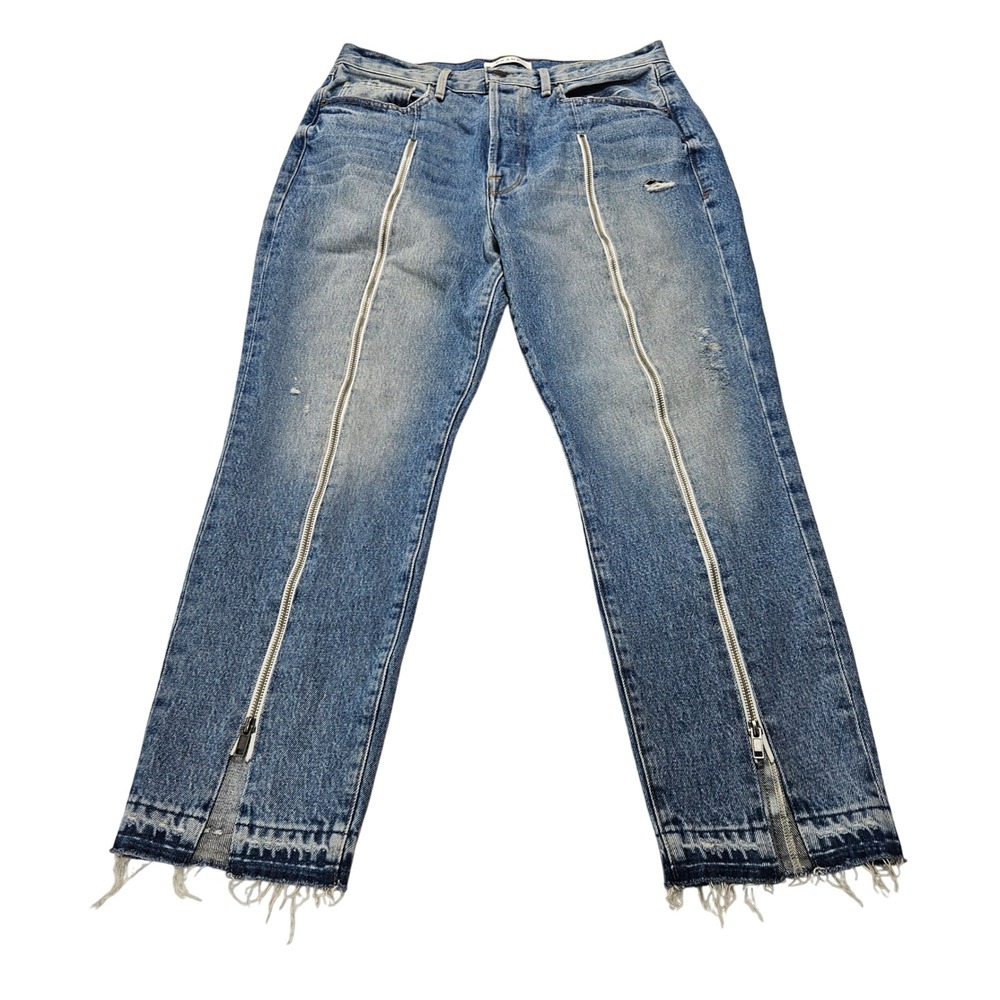 FRAME Le Original Rigid Re Release Women's Jeans Size 31‎ Double Zip Ankle